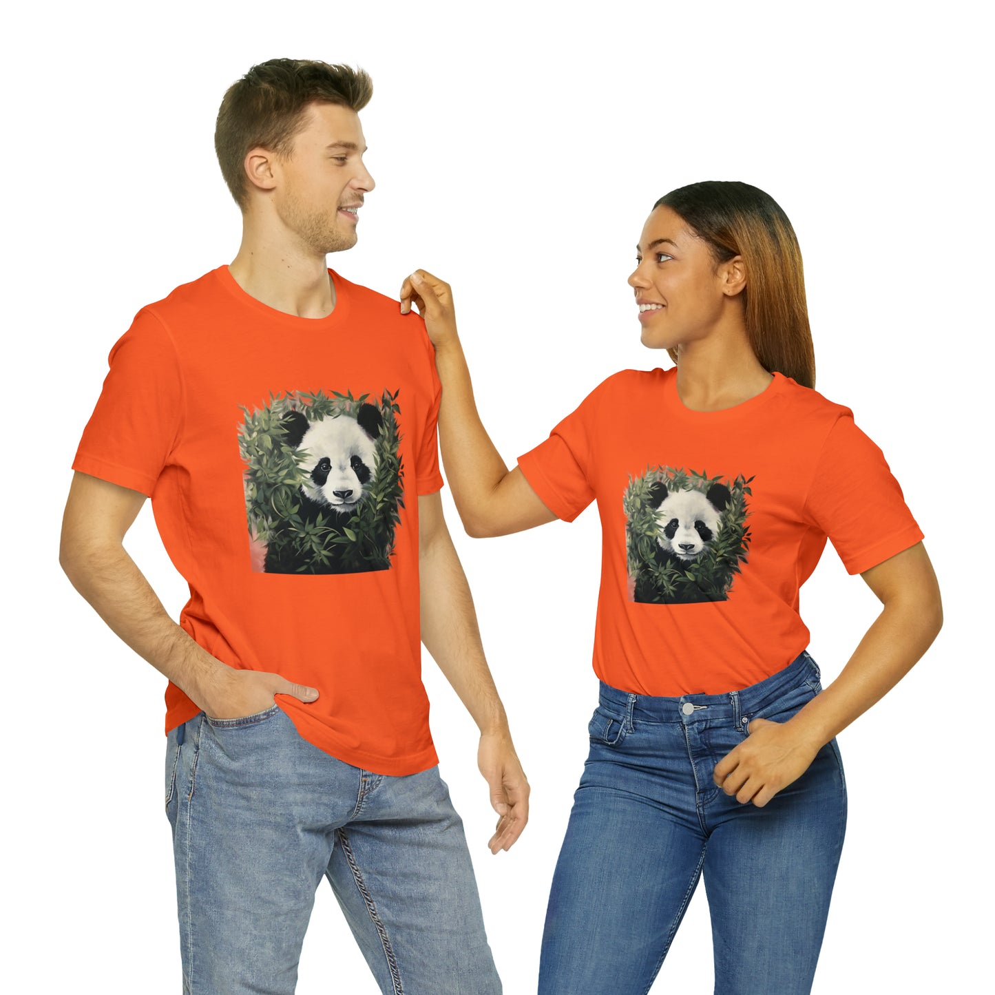 Panda Print Short Sleeve Tee