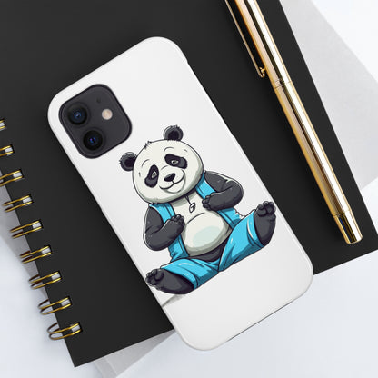 Fitness Panda Doing Yoga - Tough Phone Cases