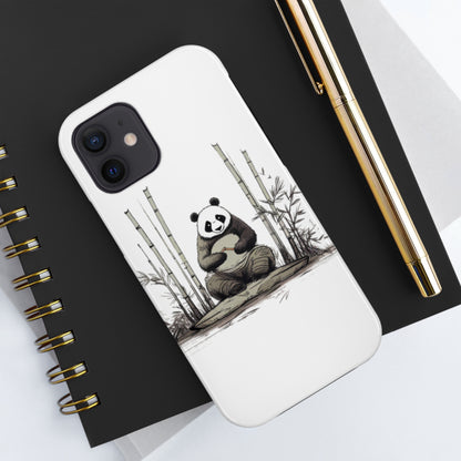 Zen Panda Amidst Bamboo - Tough Phone Case