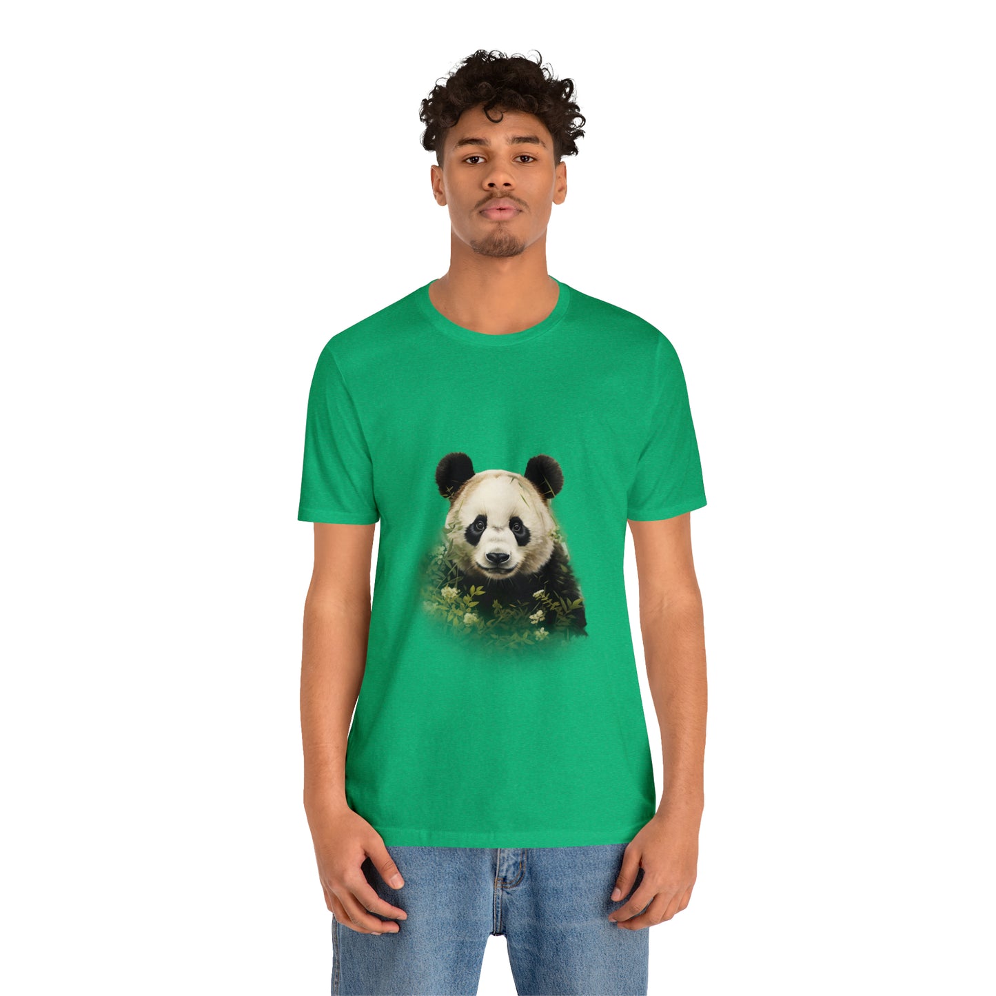 Panda Print Tee with Artistic Touch