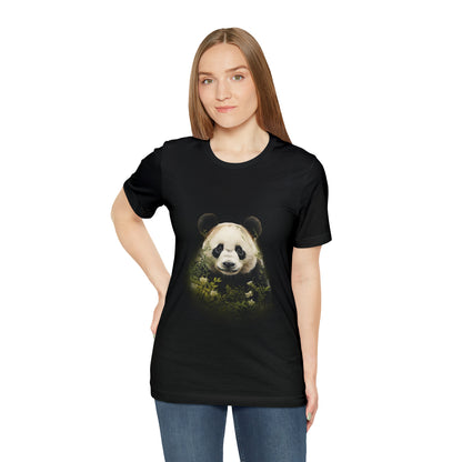 Panda Print Tee with Artistic Touch