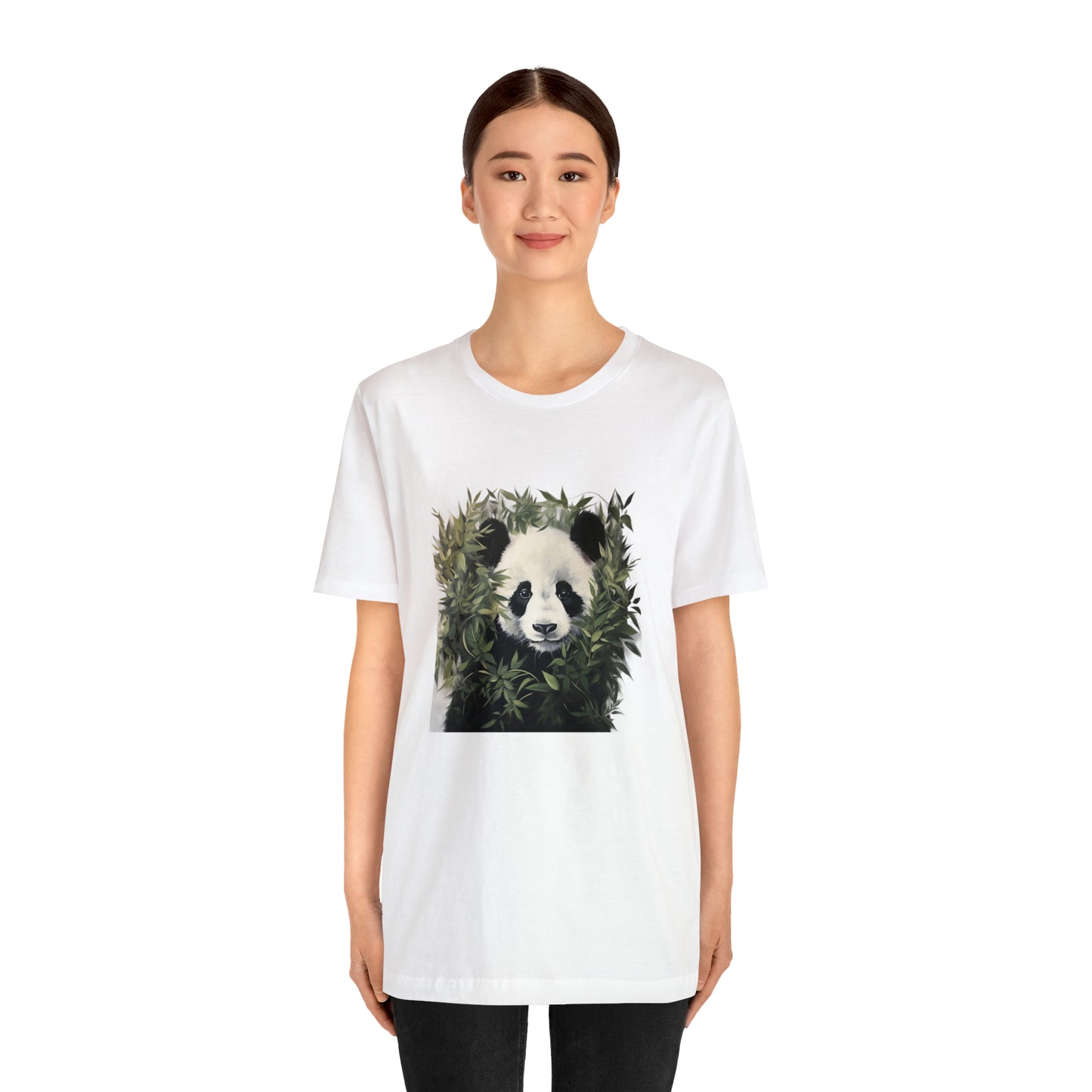 Panda Print Short Sleeve Tee