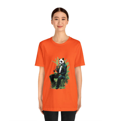 Panda Sax Unisex Jersey Tee