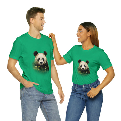 Panda Print Tee with Artistic Touch