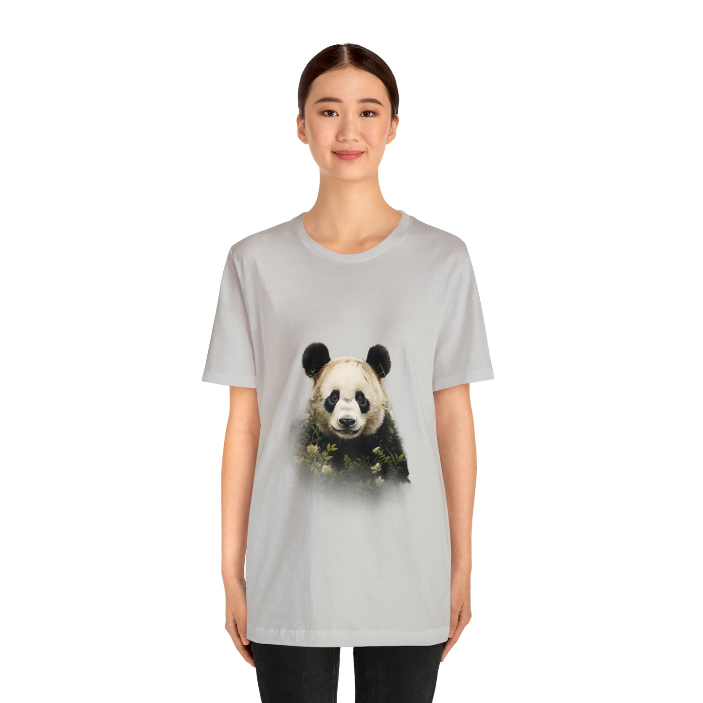 Panda Print Tee with Artistic Touch