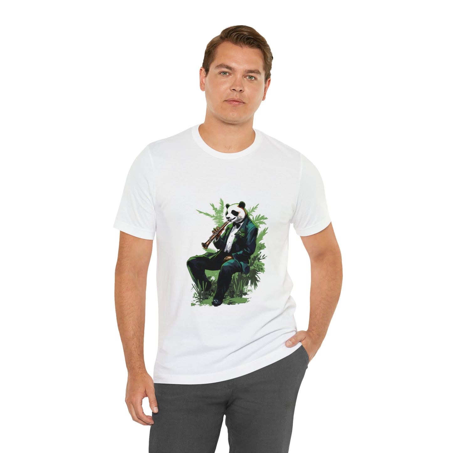 Panda Sax Unisex Jersey Tee