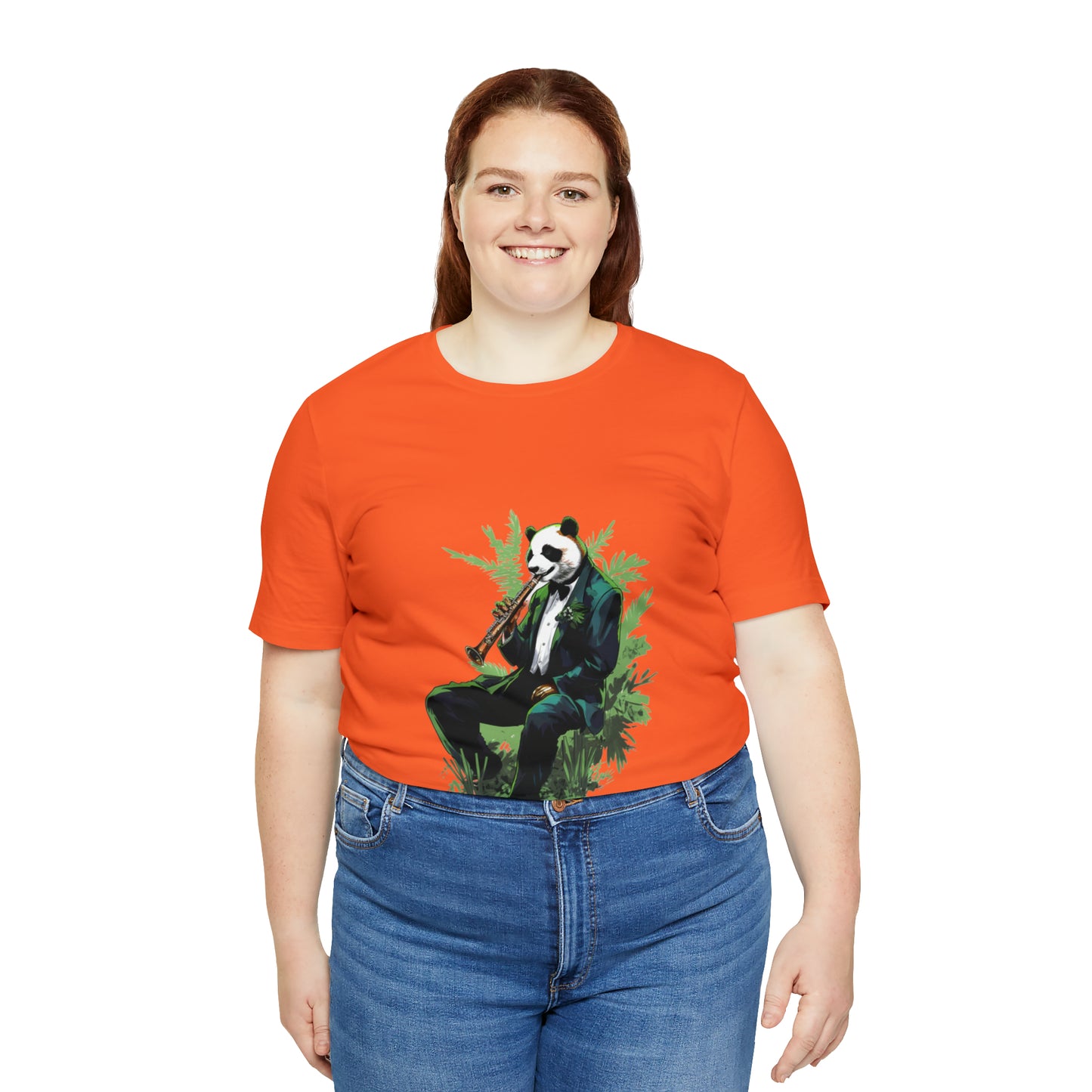 Panda Sax Unisex Jersey Tee