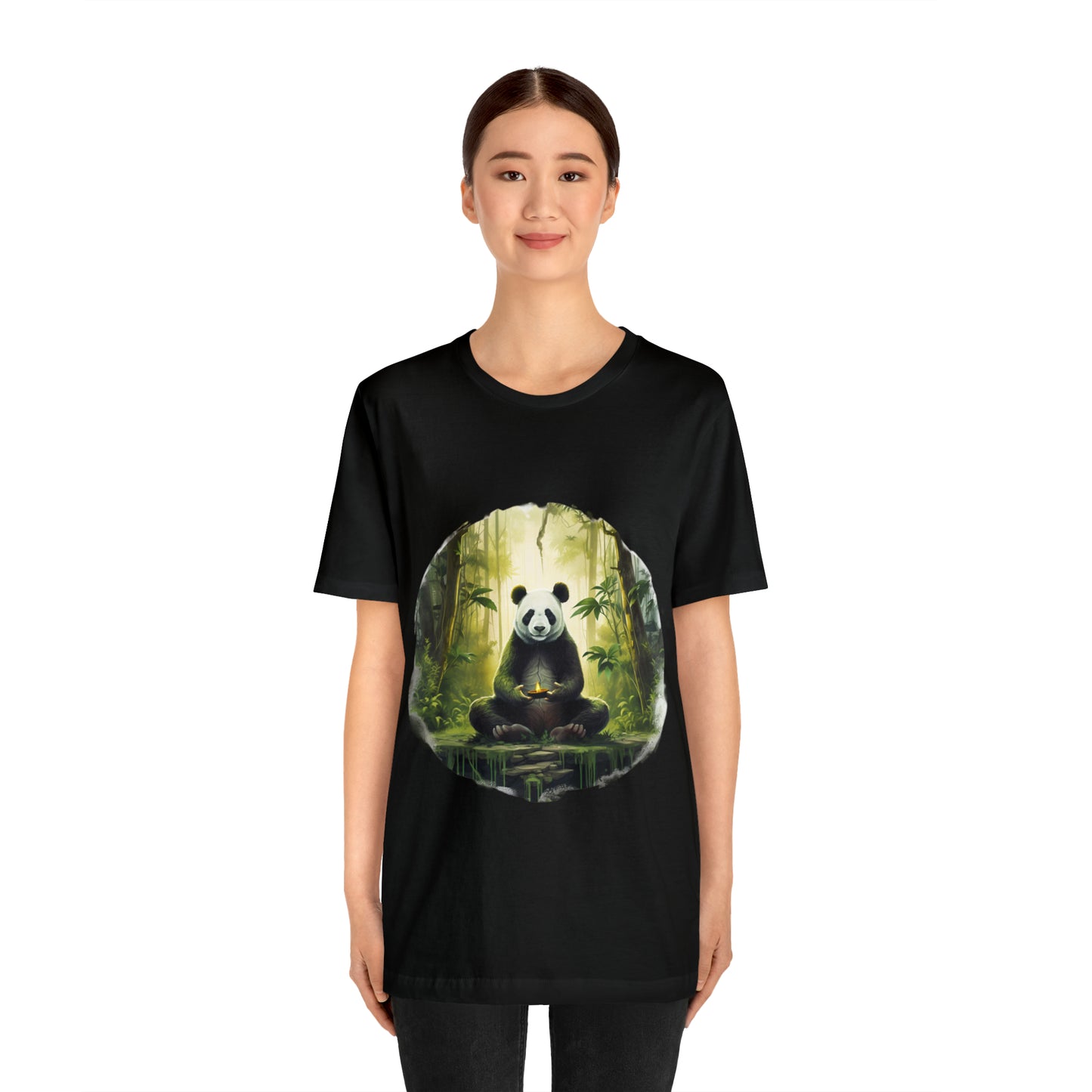 Panda Print Yoga Tee