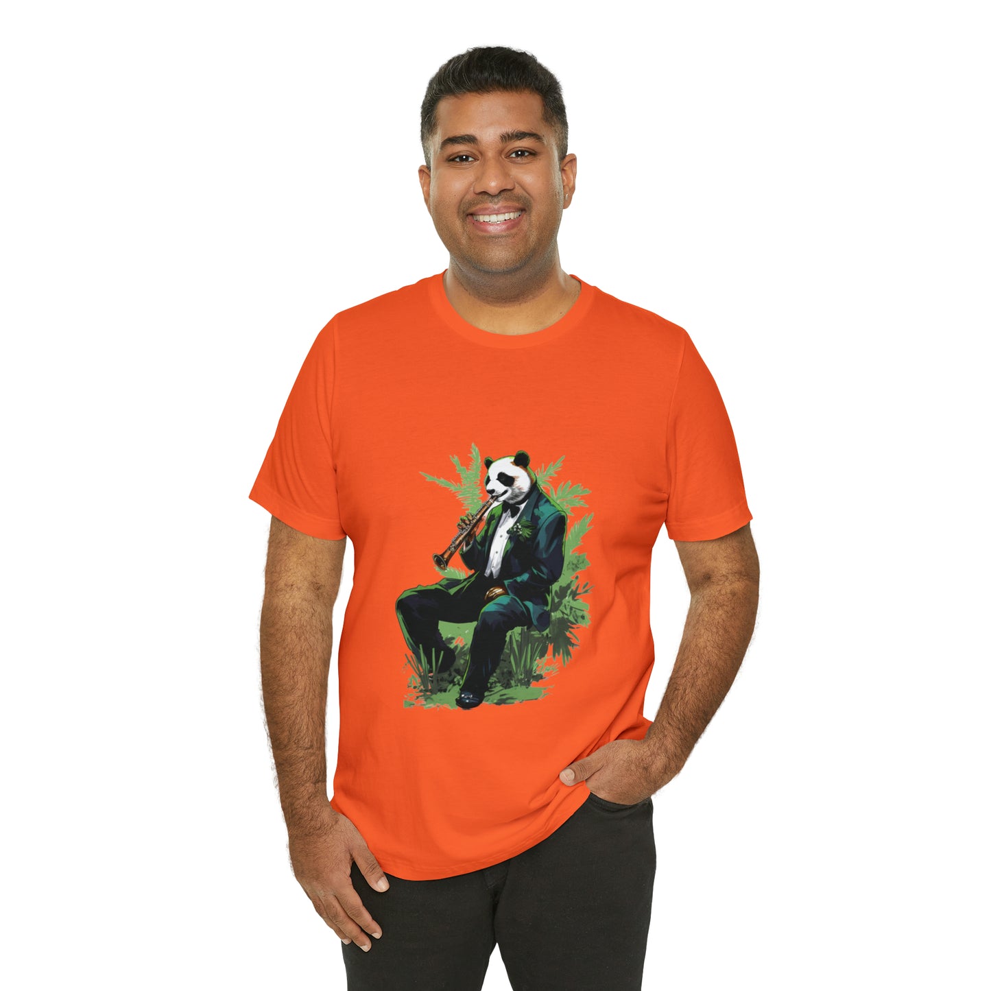 Panda Sax Unisex Jersey Tee