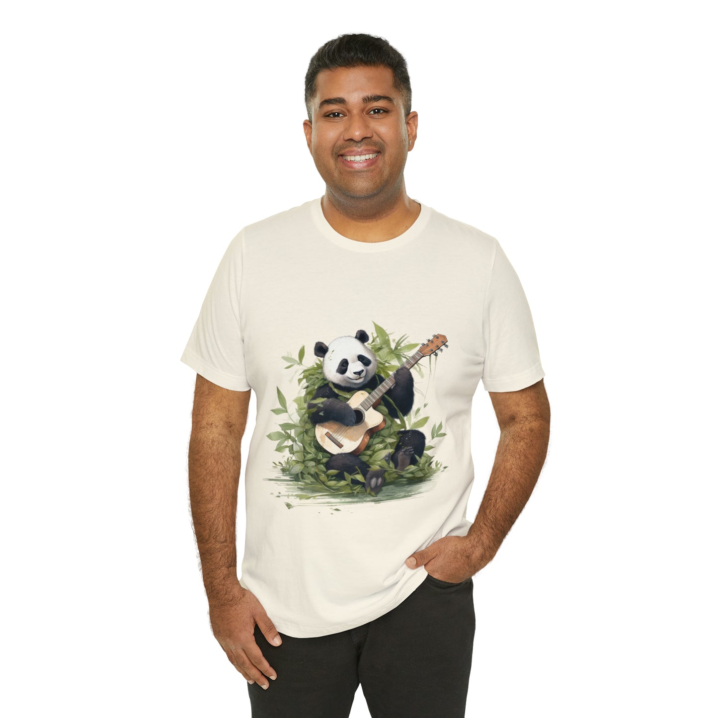 Panda Serenade: A Unisex Jersey Short Sleeve Tee