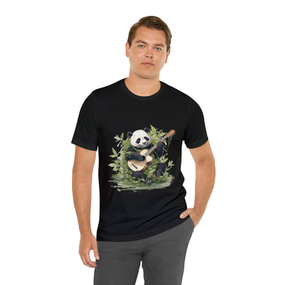 Panda Serenade: A Unisex Jersey Short Sleeve Tee