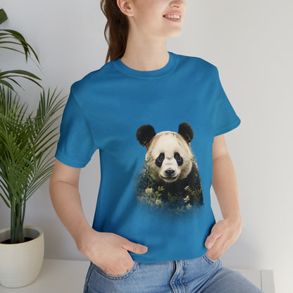 Panda Print Tee with Artistic Touch