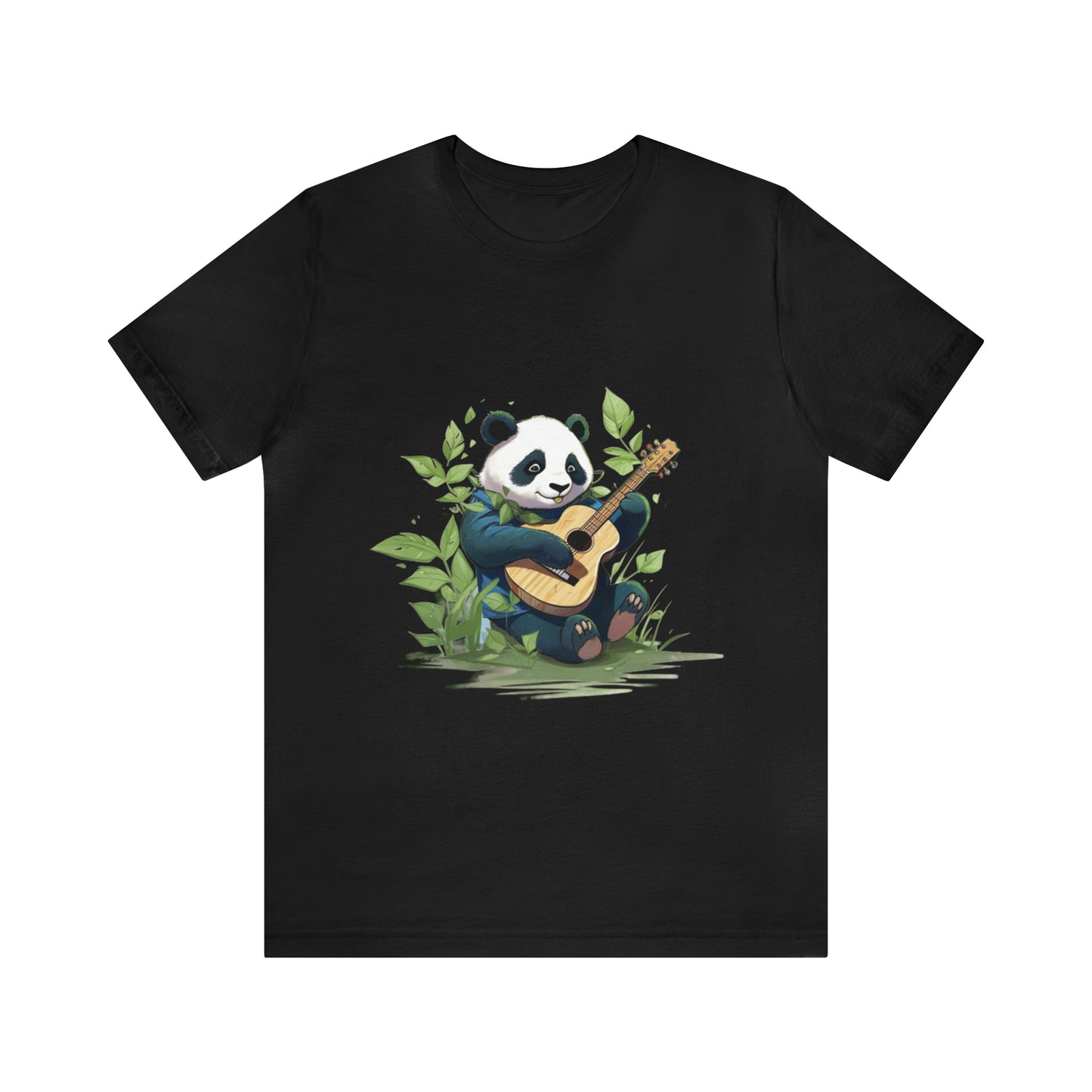 Panda Serenade: Unisex Jersey Short Sleeve Tee