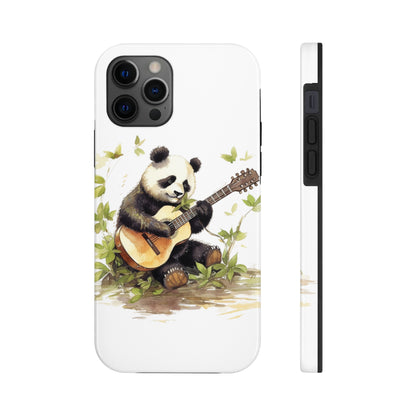 Panda Serenade: Tough Phone Cases with a Romantic Panda Print