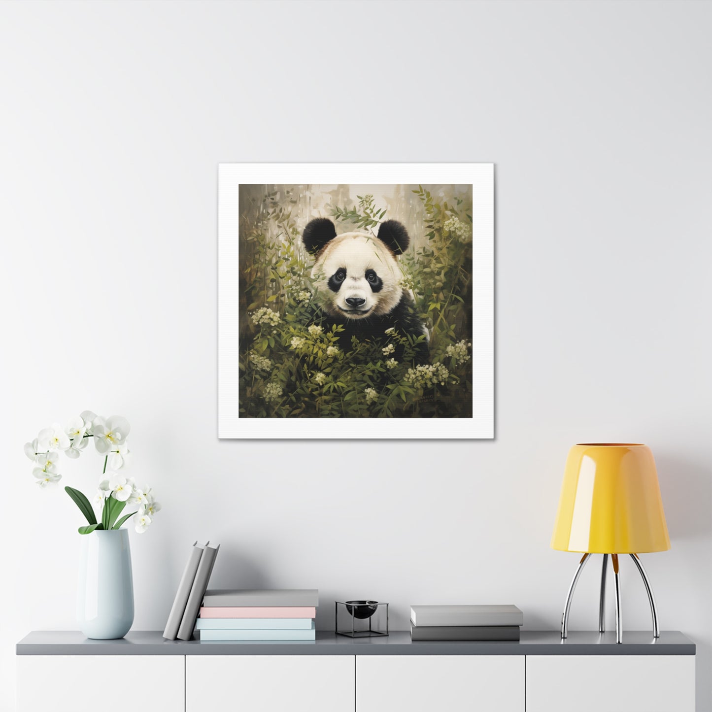 Panda Print with an Artistic Touch