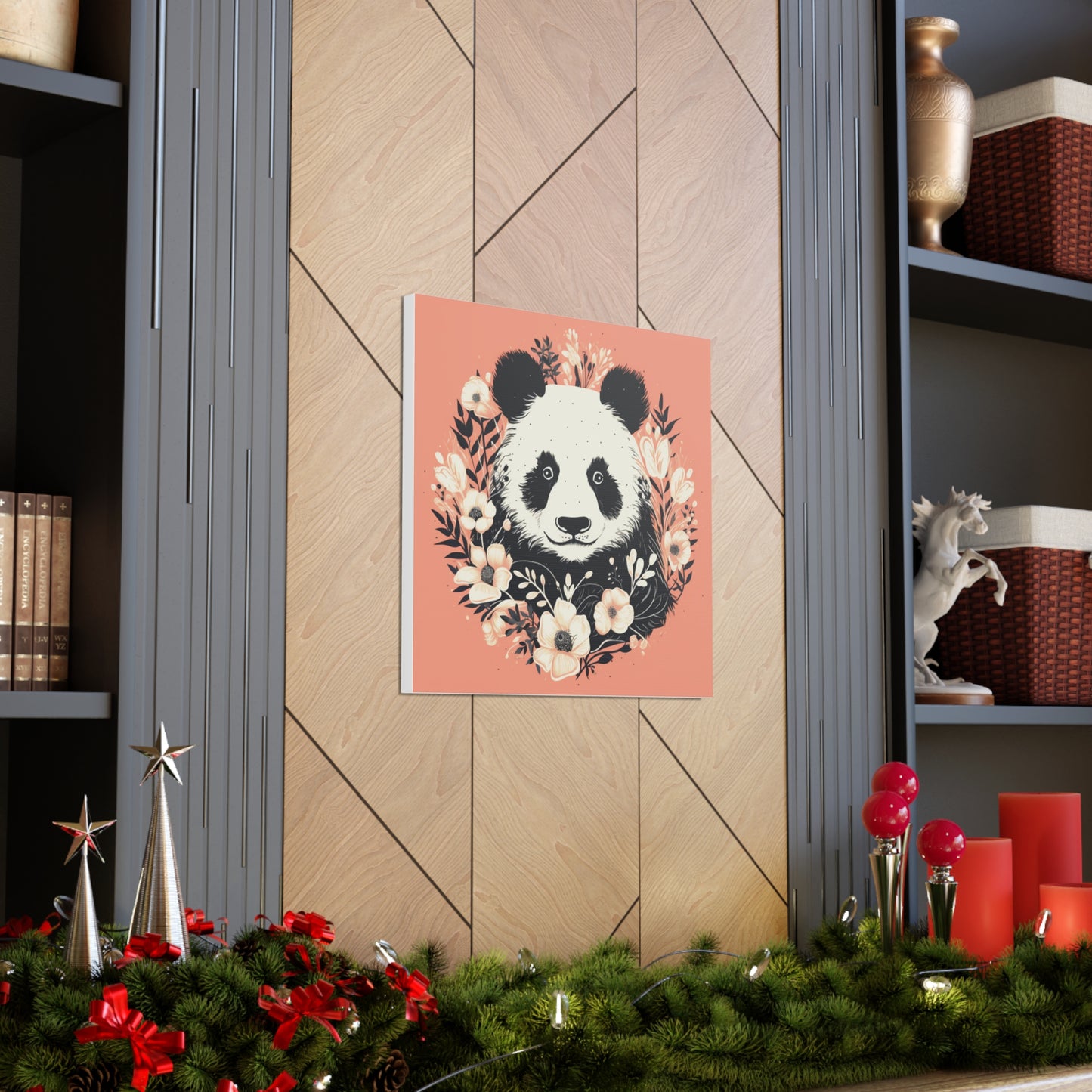Minimalist Panda Canvas Gallery Wrap