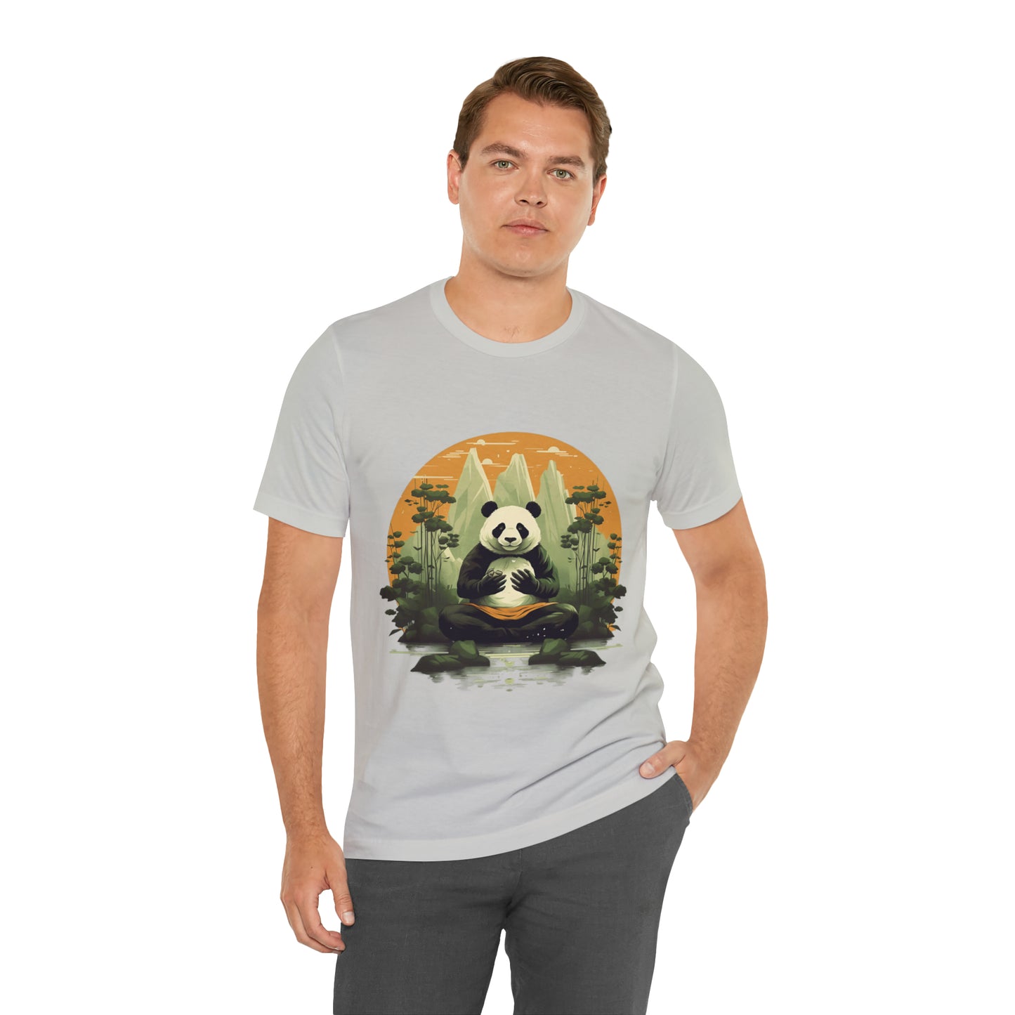 Panda Poses: The Unisex Jersey Short Sleeve Tee