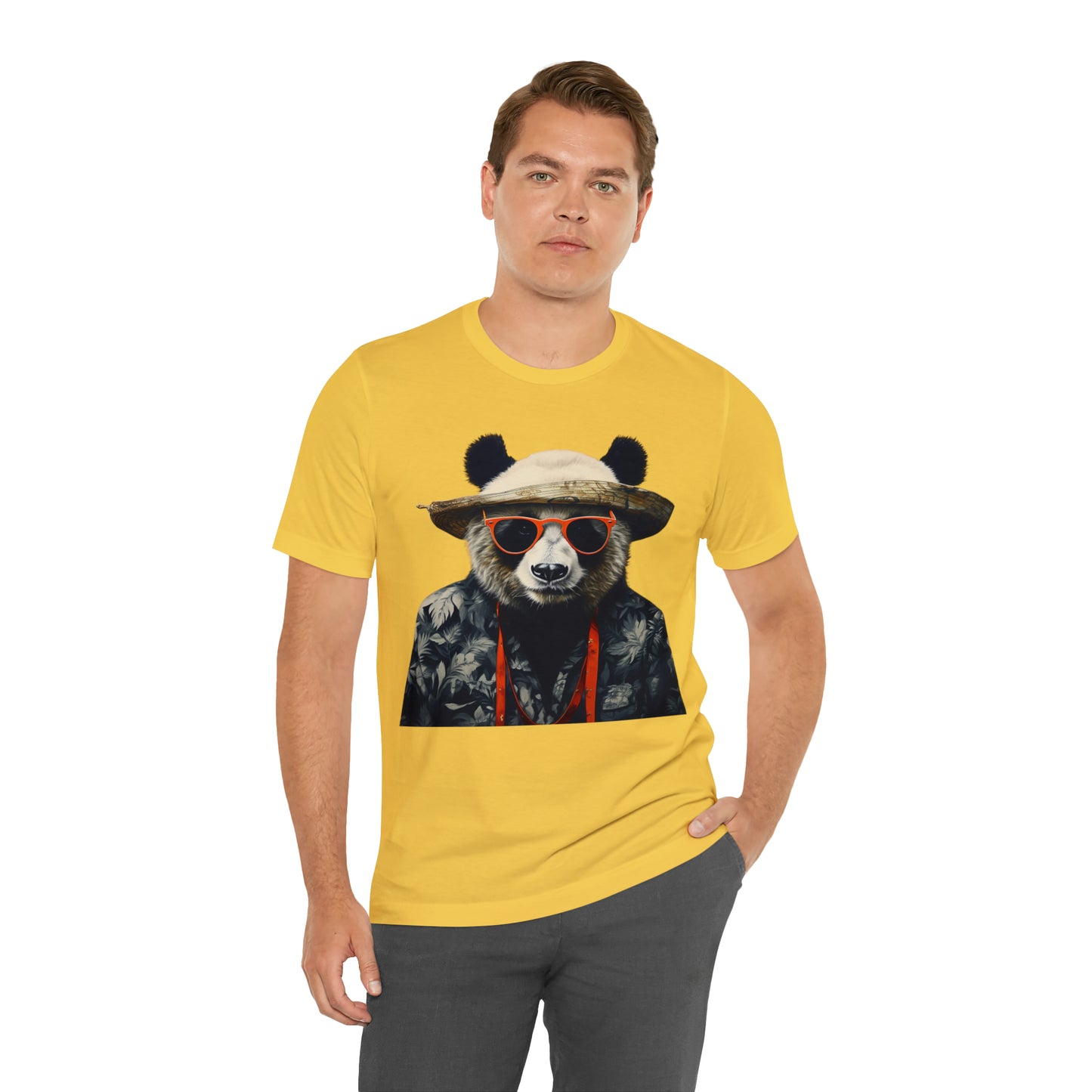 Panda Print Unisex Jersey Tee