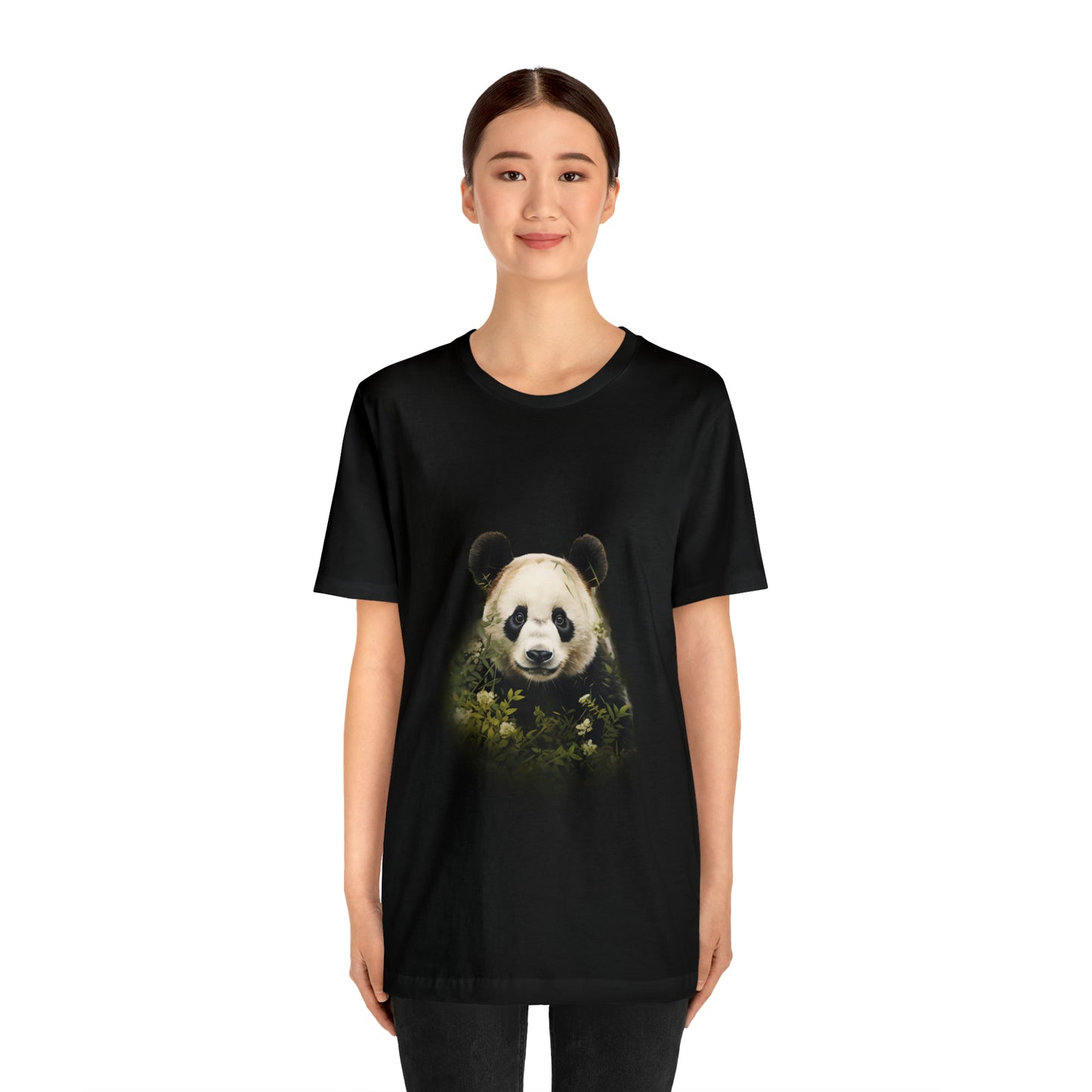 Panda Print Tee with Artistic Touch