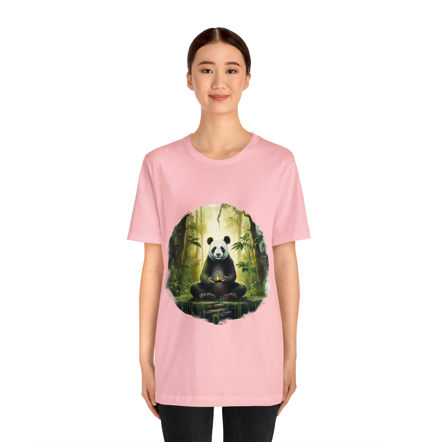 Panda Print Yoga Tee