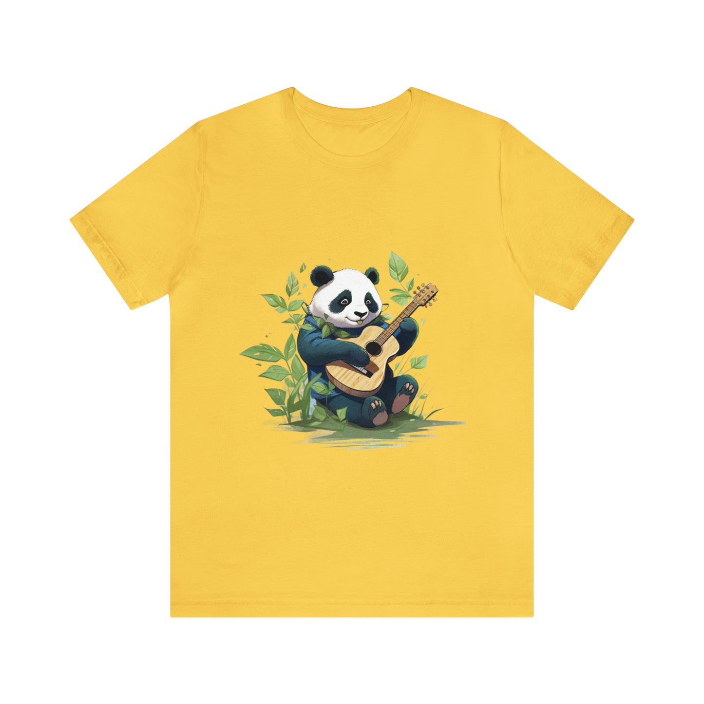 Panda Serenade: Unisex Jersey Short Sleeve Tee