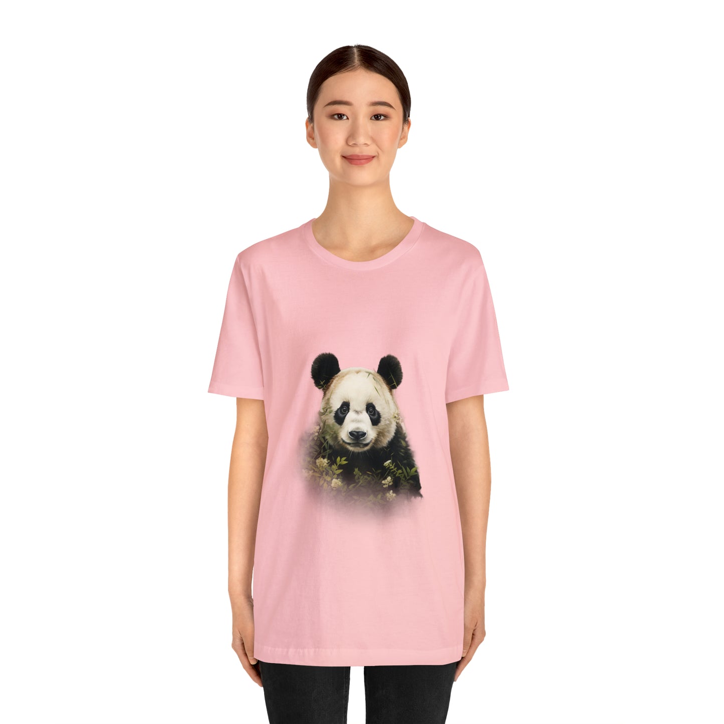 Panda Print Tee with Artistic Touch