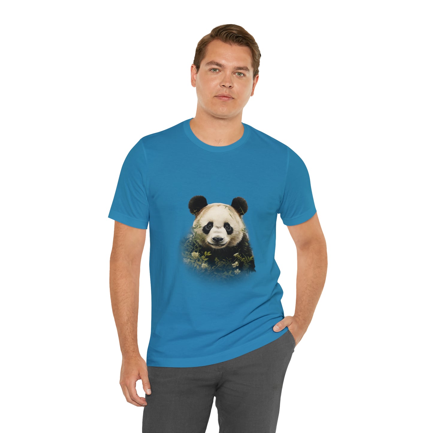 Panda Print Tee with Artistic Touch