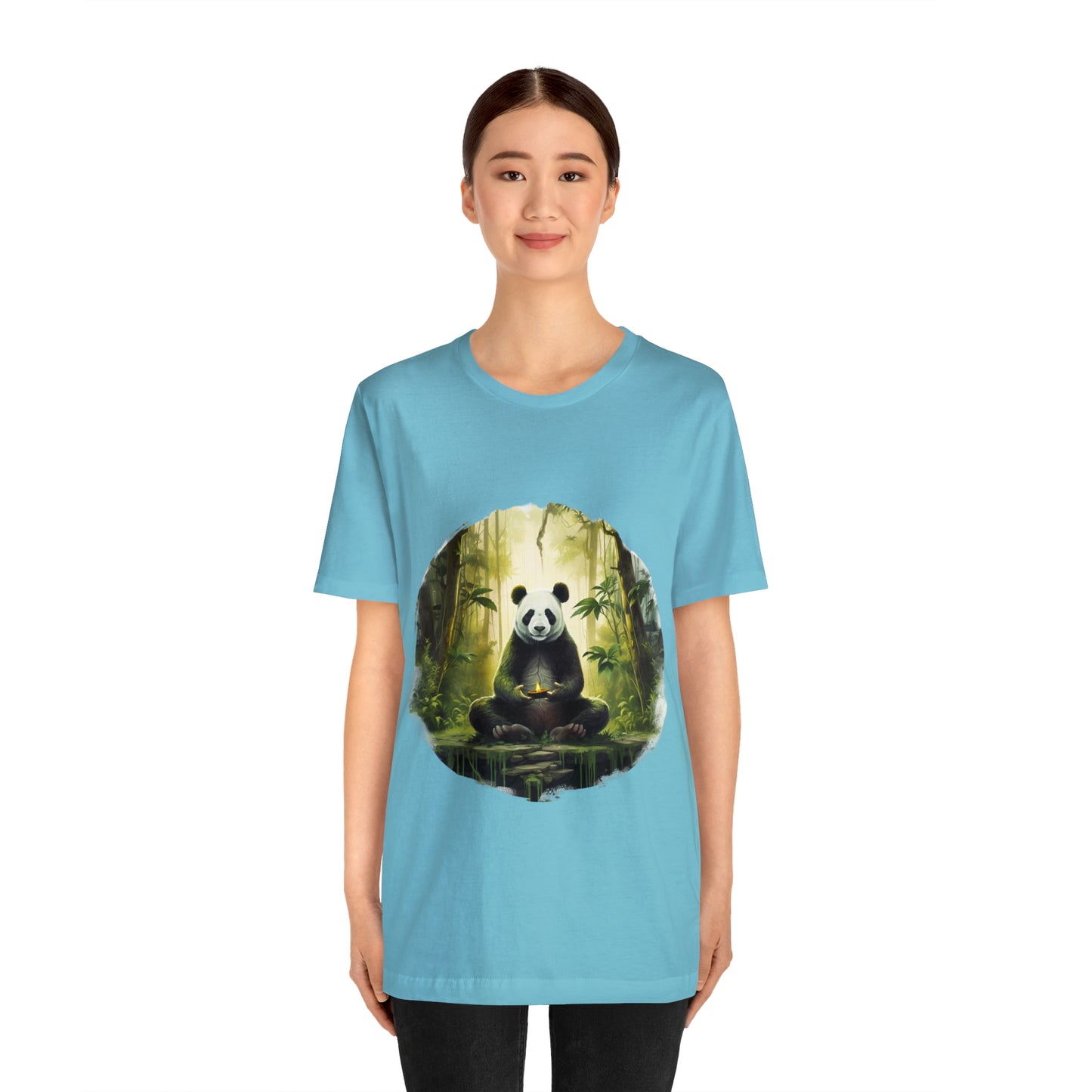 Panda Print Yoga Tee