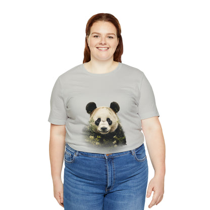 Panda Print Tee with Artistic Touch