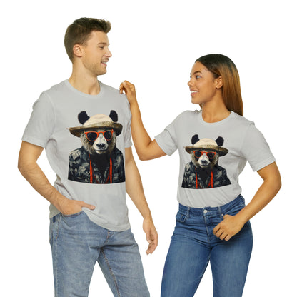 Panda Print Unisex Jersey Tee