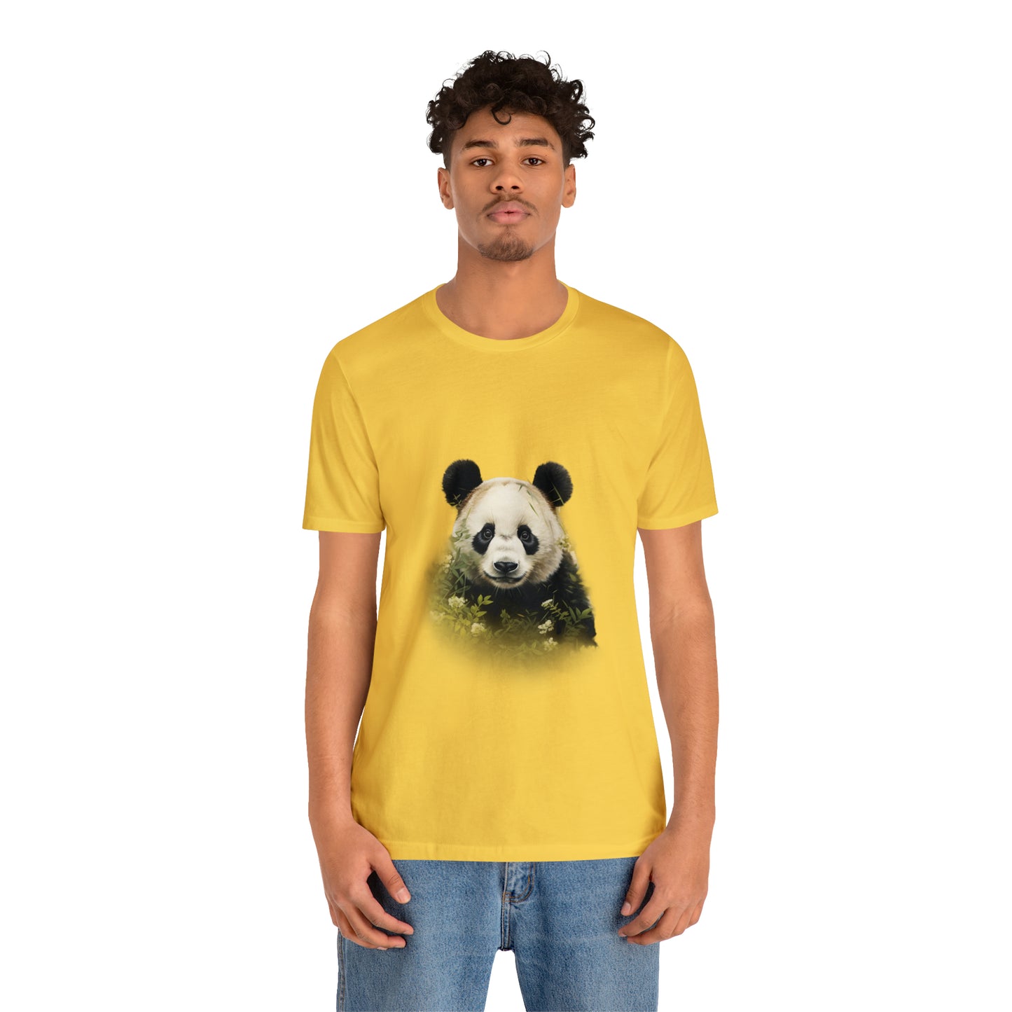 Panda Print Tee with Artistic Touch