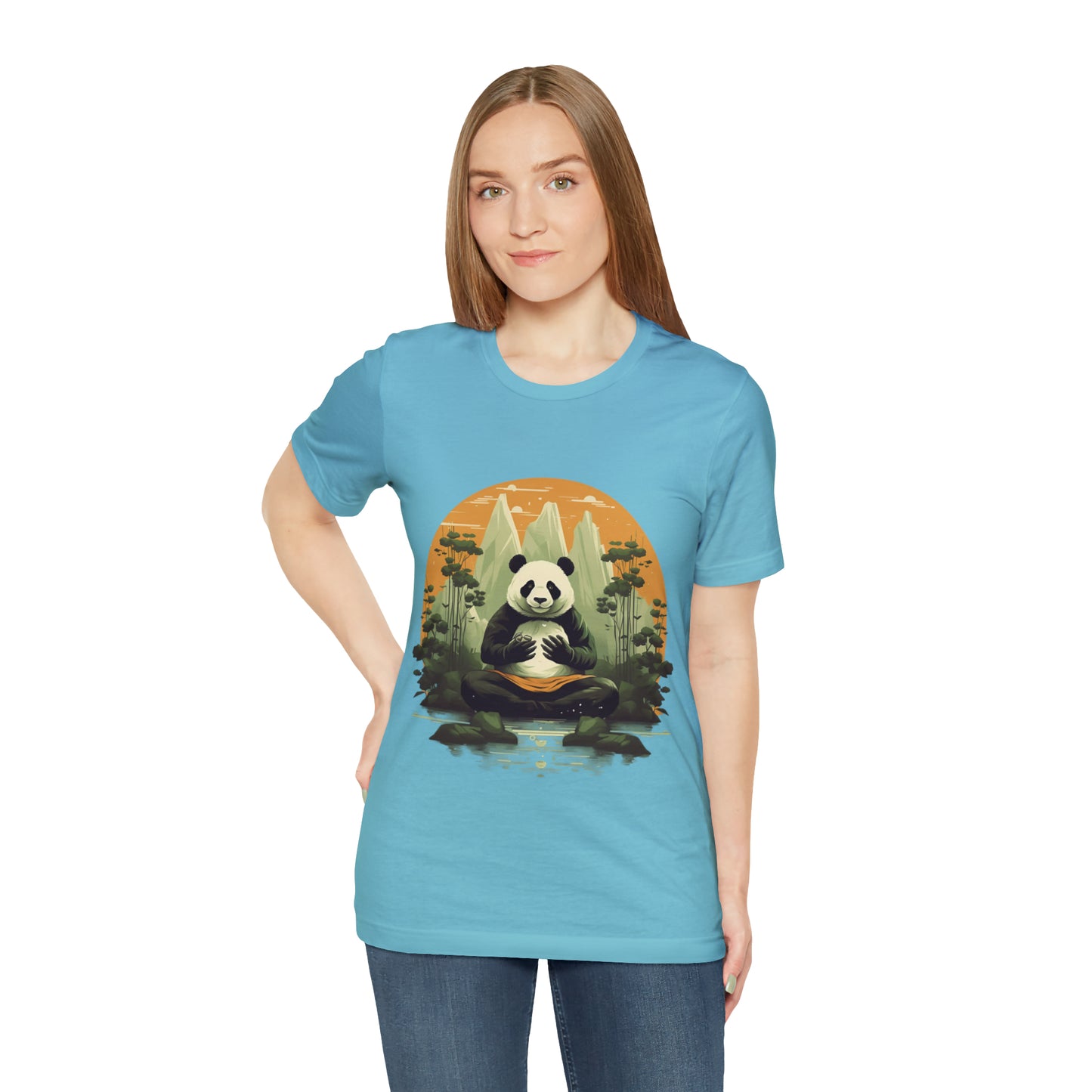 Panda Poses: The Unisex Jersey Short Sleeve Tee