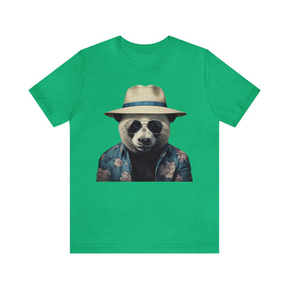 Panda Print Tee with Panda Wearing Sunglasses