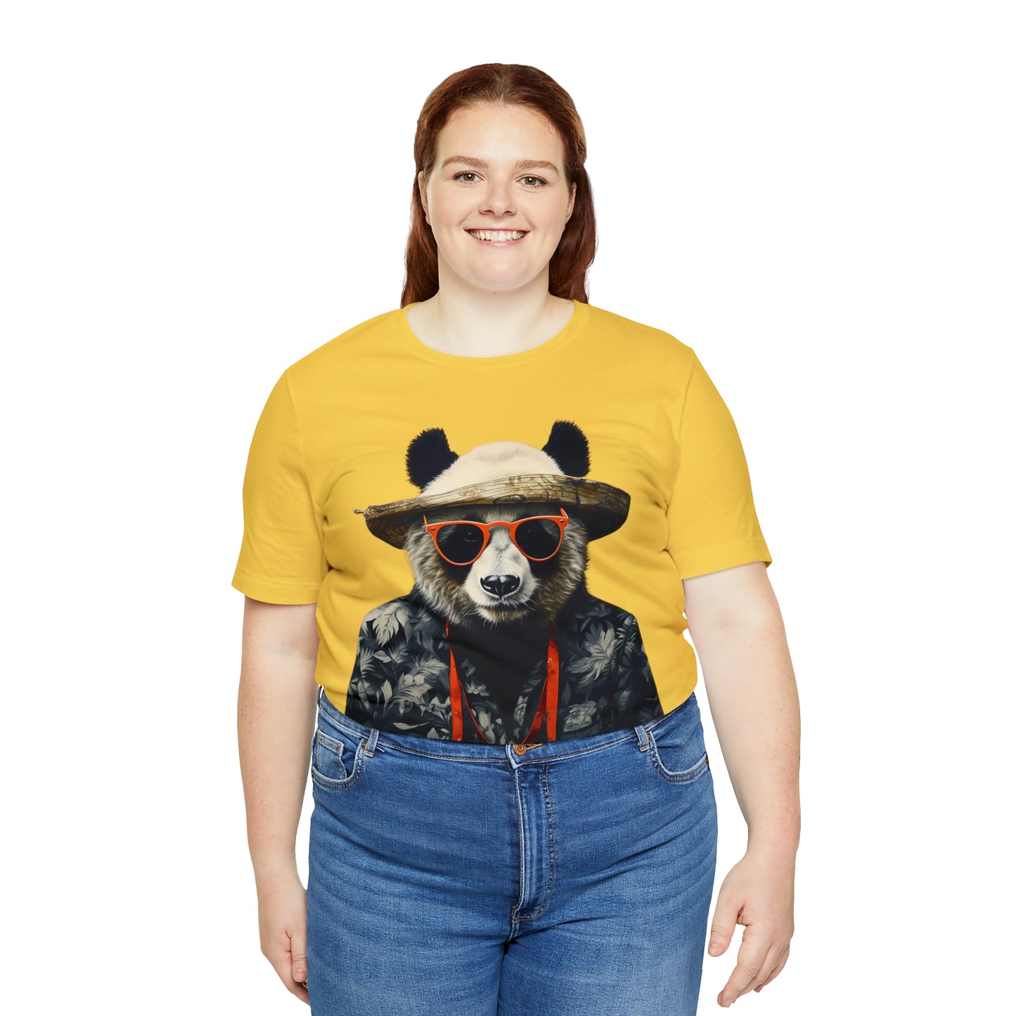 Panda Print Unisex Jersey Tee