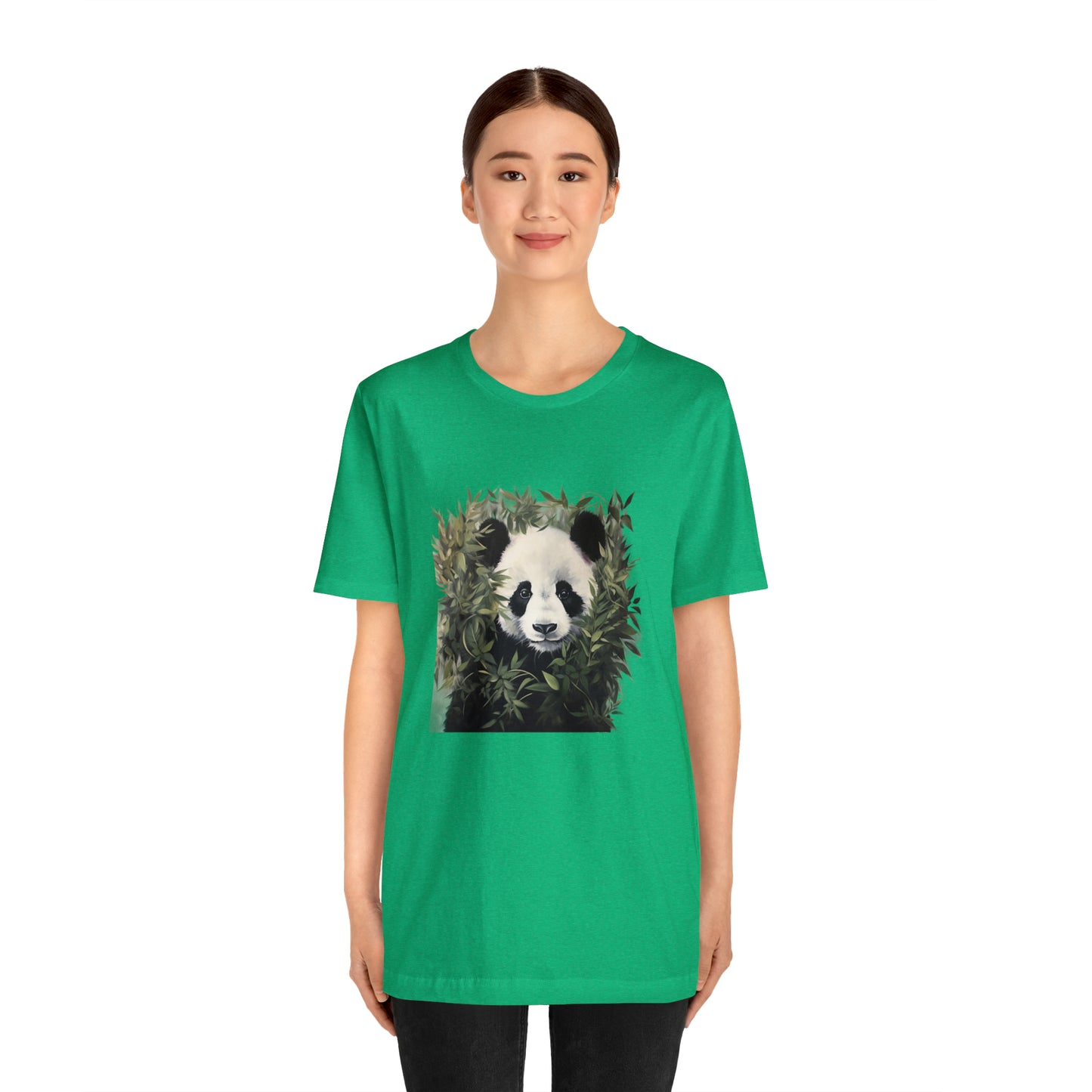 Panda Print Short Sleeve Tee