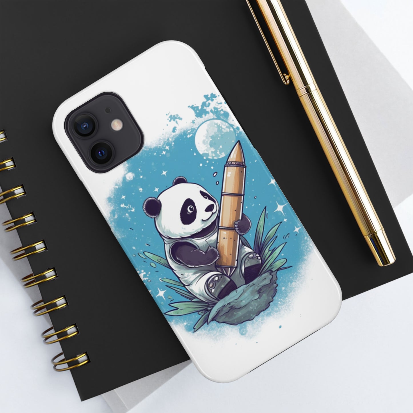 Panda in Space Phone Case