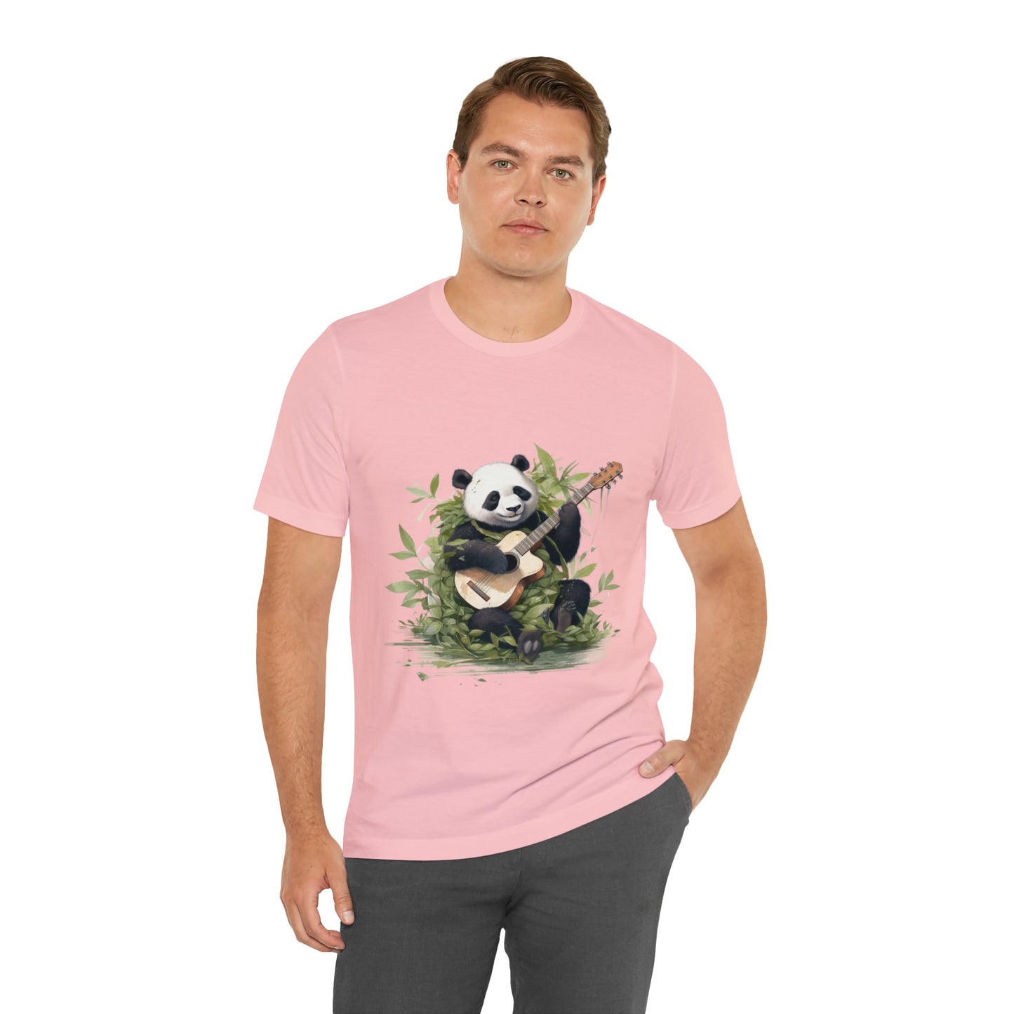 Panda Serenade: A Unisex Jersey Short Sleeve Tee