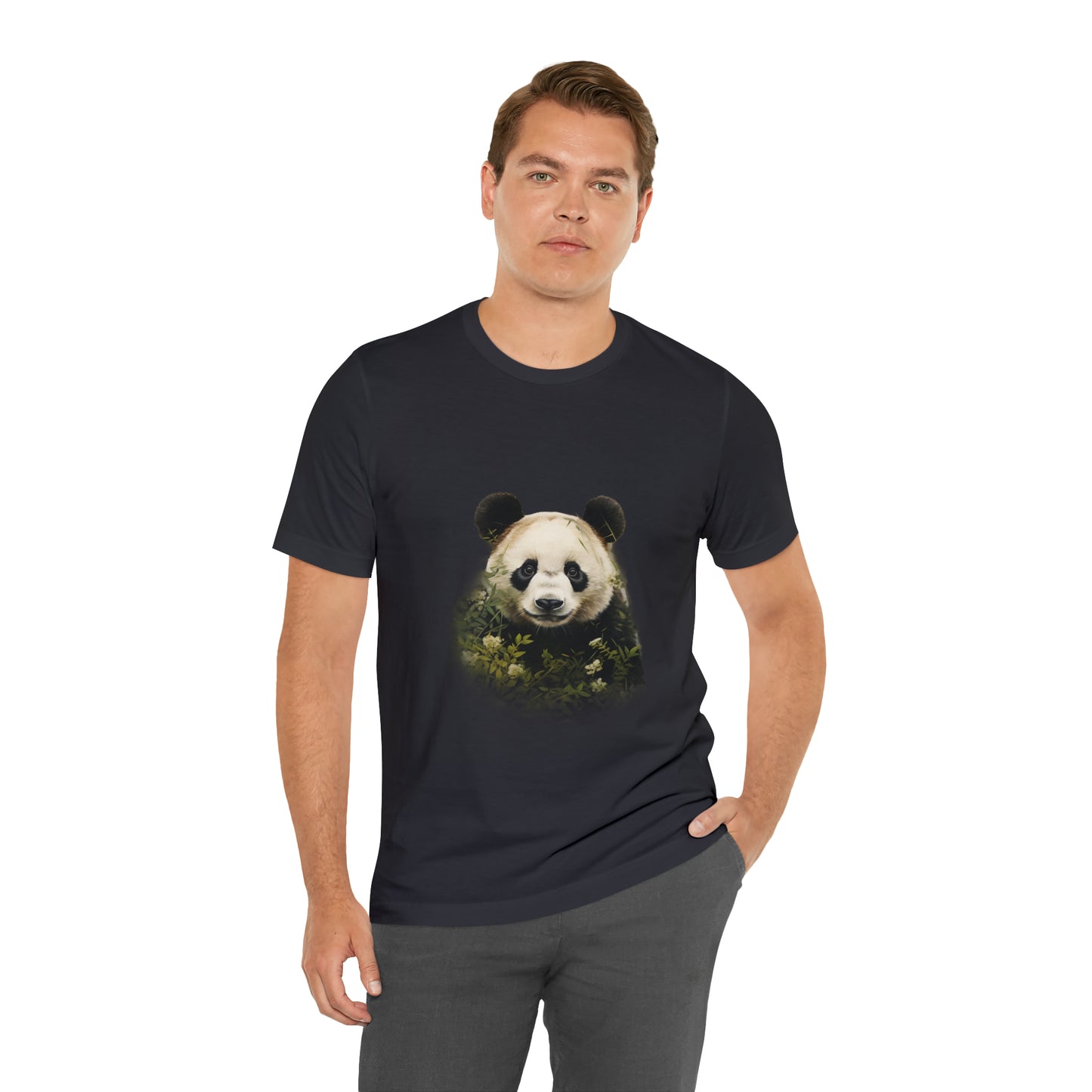 Panda Print Tee with Artistic Touch