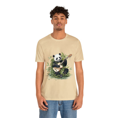 Panda Serenade: A Unisex Jersey Short Sleeve Tee