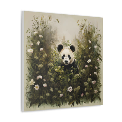 Canvas Gallery Wraps - Panda Print with an Artistic Touch
