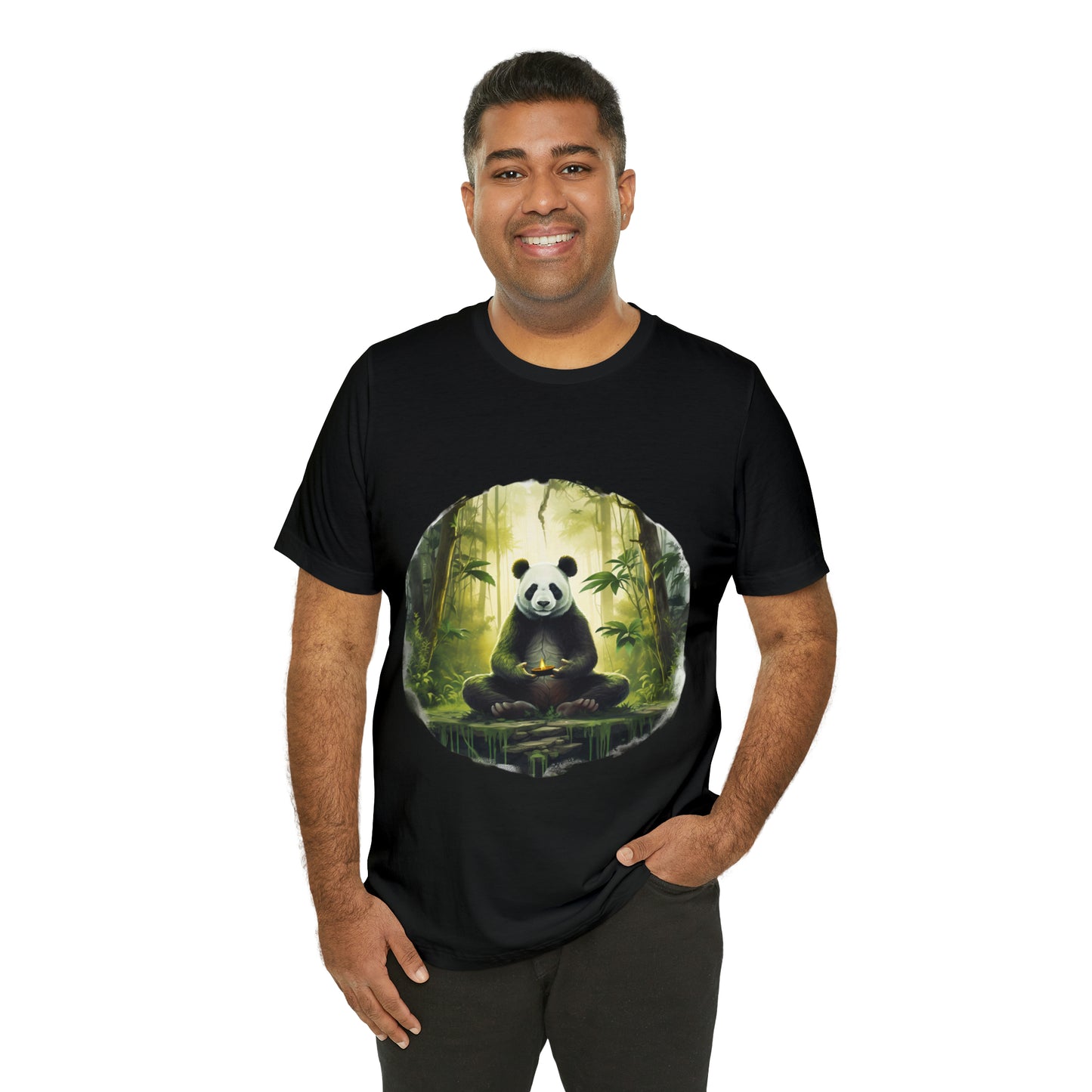 Panda Print Yoga Tee