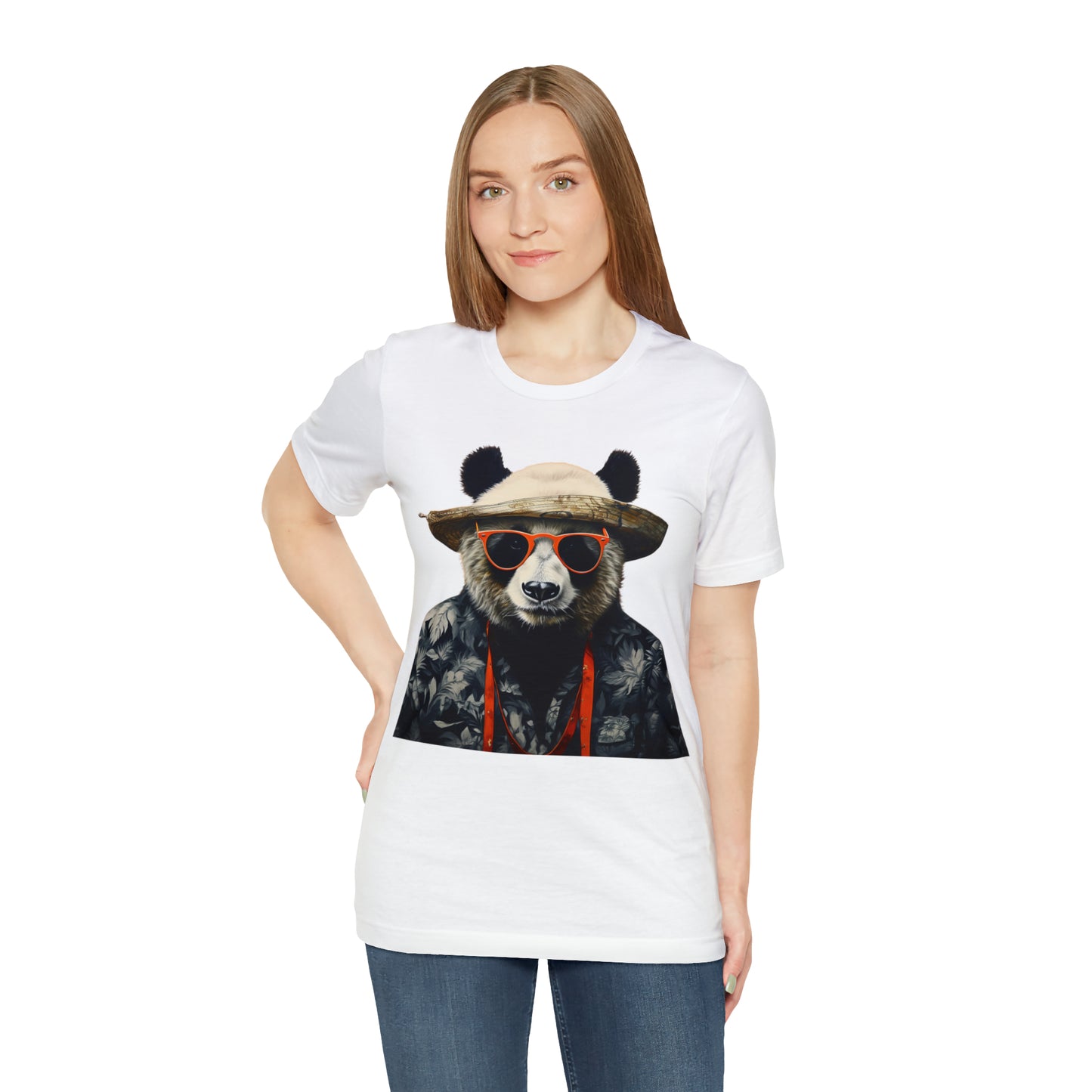 Panda Print Unisex Jersey Tee