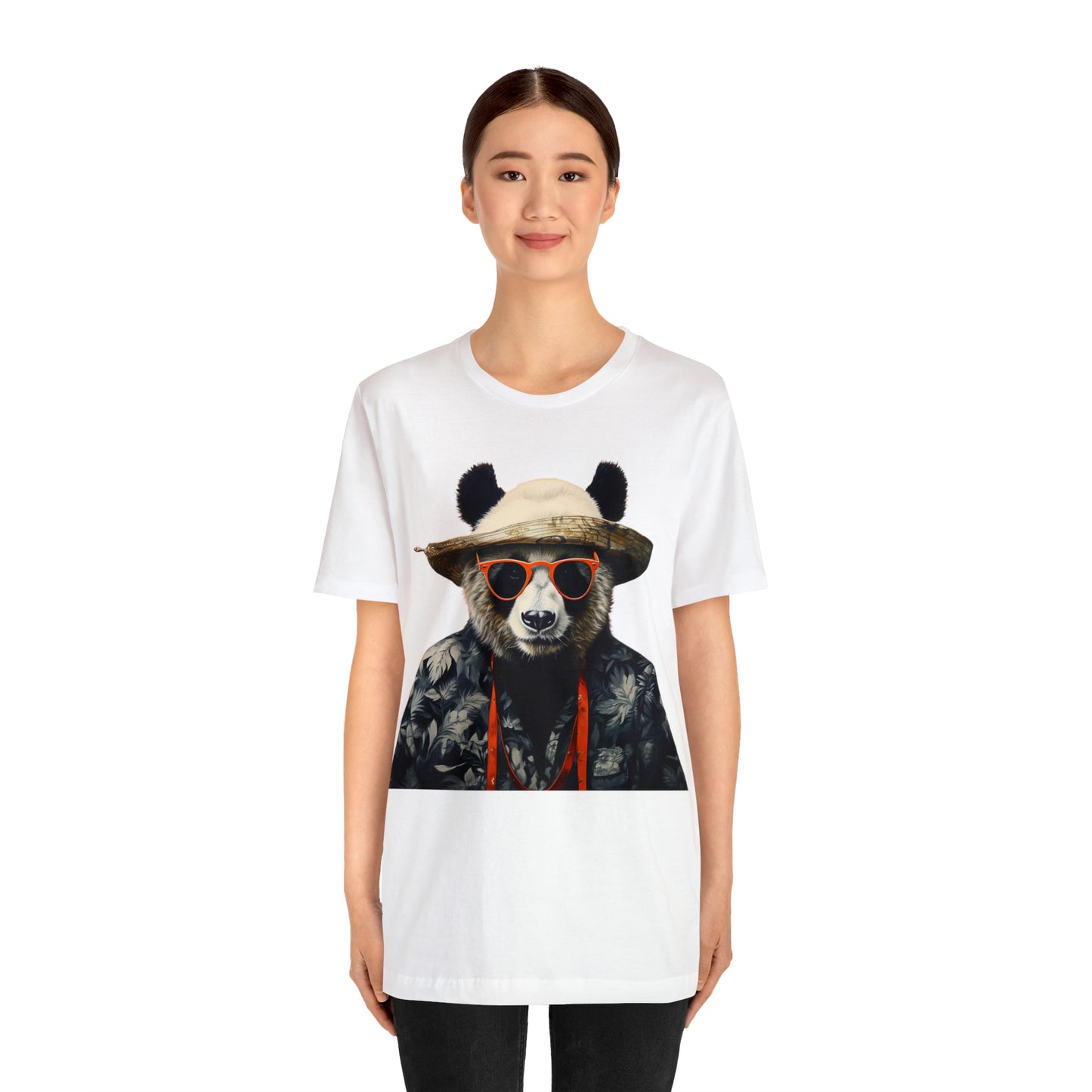 Panda Print Unisex Jersey Tee