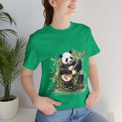 Panda Serenade: A Unisex Jersey Short Sleeve Tee