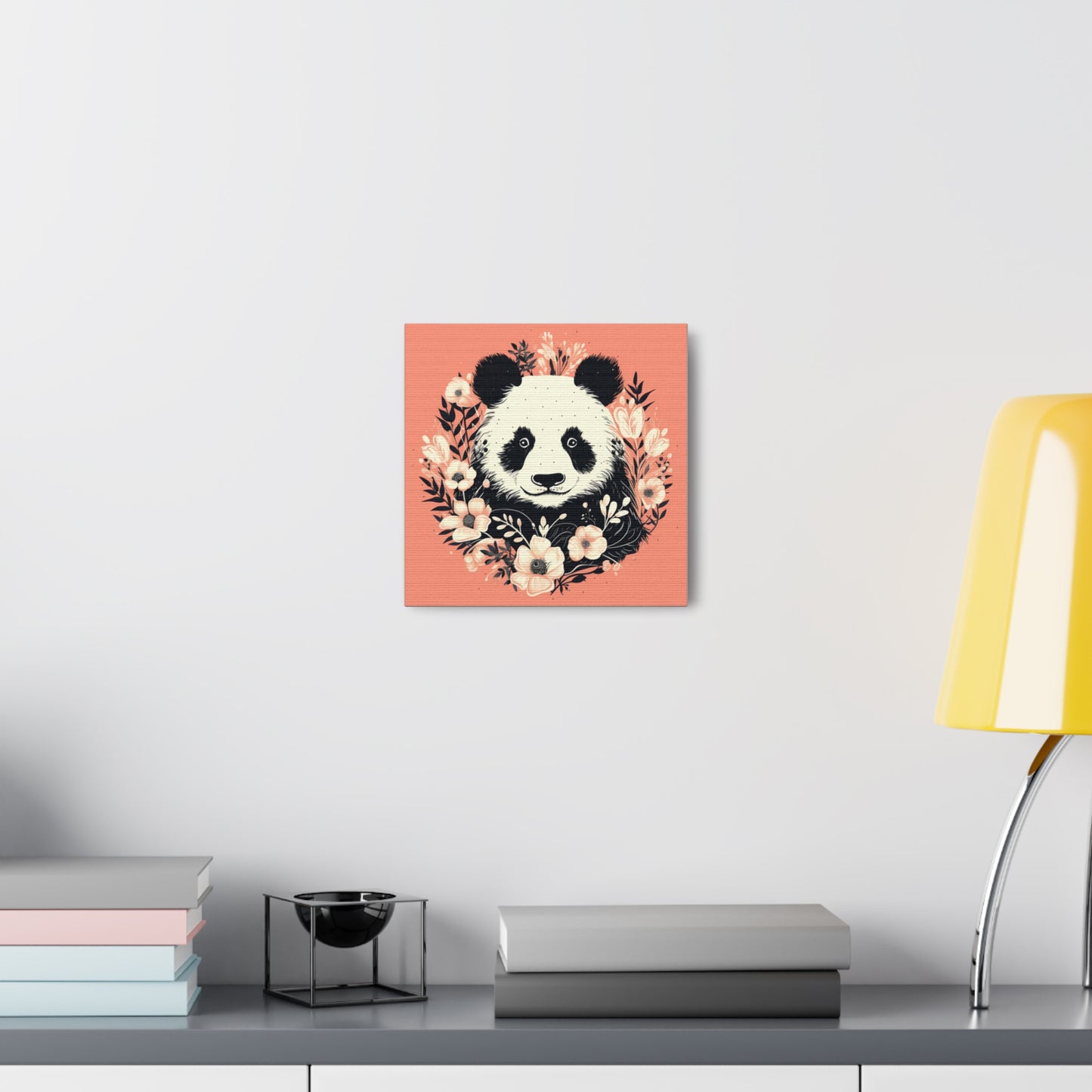 Minimalist Panda Canvas Gallery Wrap