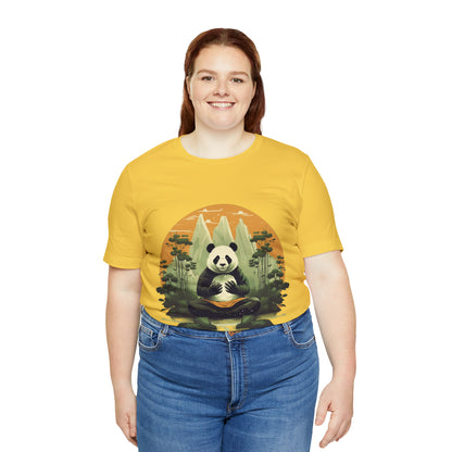 Panda Poses: The Unisex Jersey Short Sleeve Tee