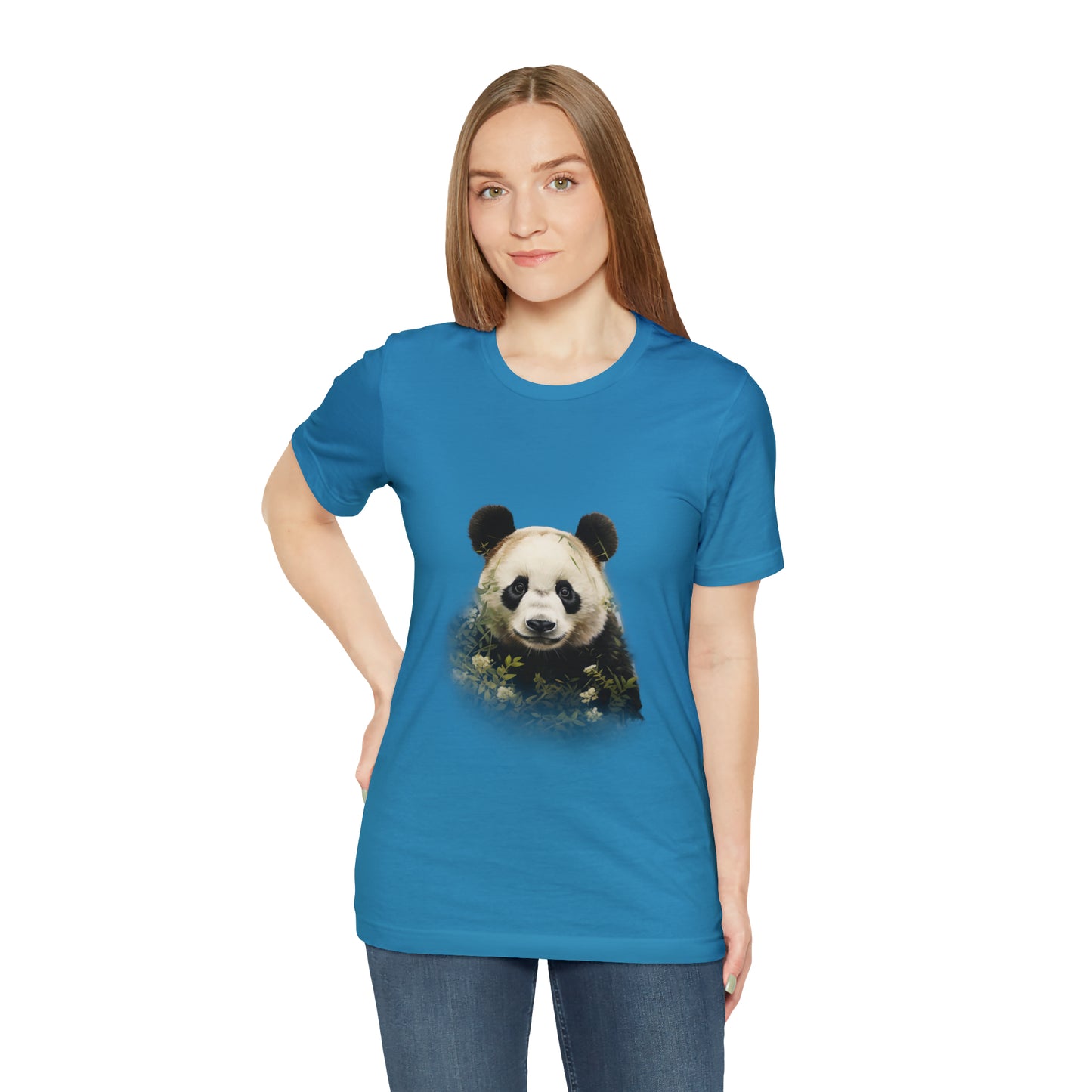 Panda Print Tee with Artistic Touch