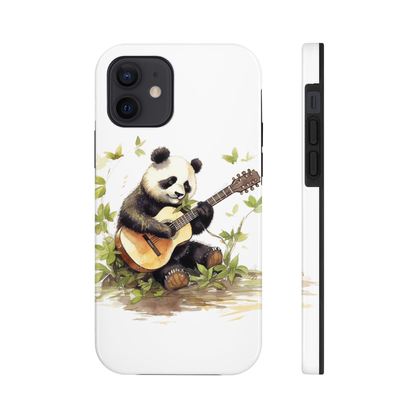 Panda Serenade: Tough Phone Cases with a Romantic Panda Print