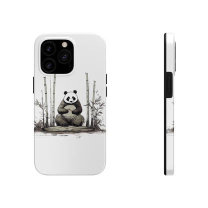 Zen Panda Amidst Bamboo - Tough Phone Case