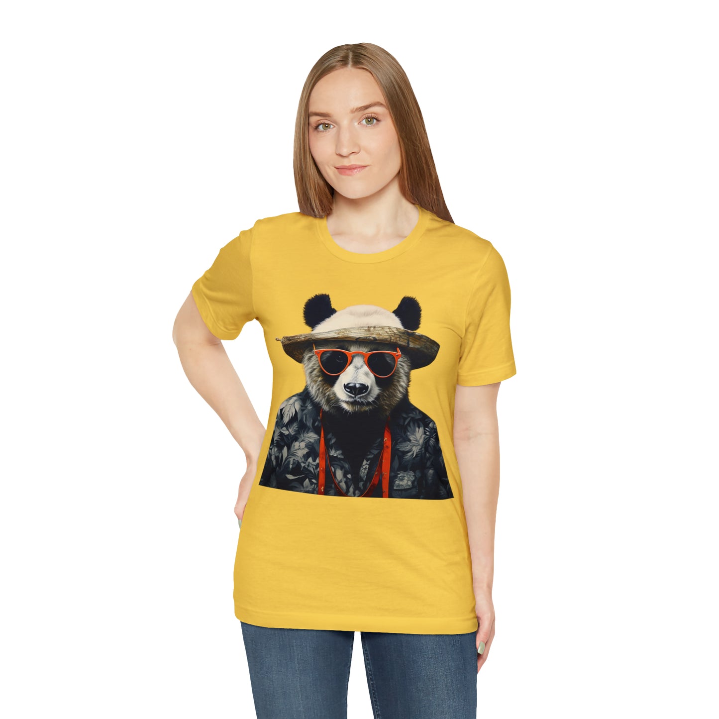 Panda Print Unisex Jersey Tee